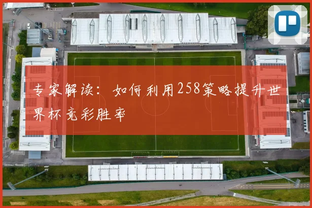 专家解读:如何利用258策略提升世界杯竞彩胜率